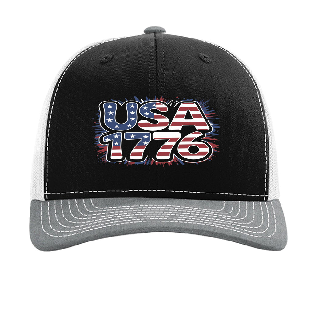 Black/ White/ Heather Grey - FRONT