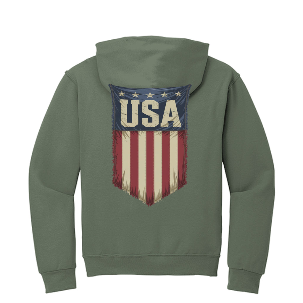 Military Green Heather - BACK