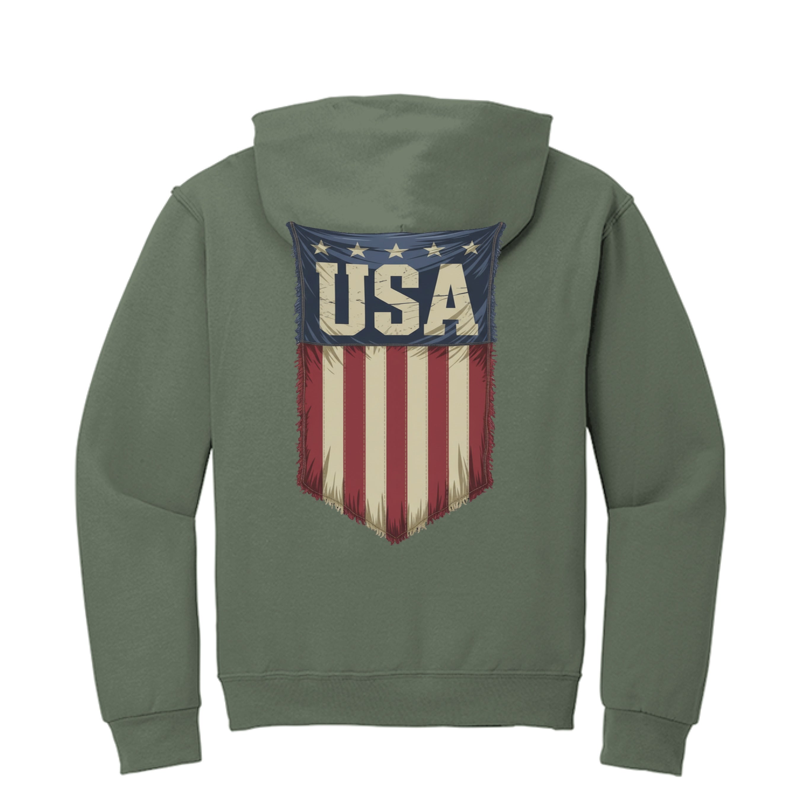 Military Green Heather - BACK