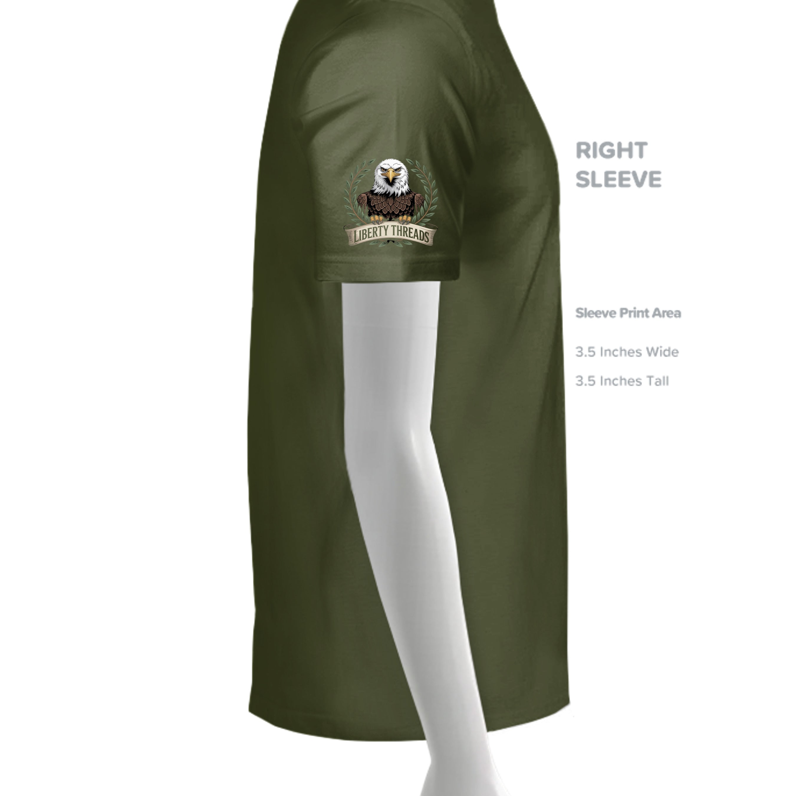 MILITARY GREEN - G500 - SLEEVE_RIGHT