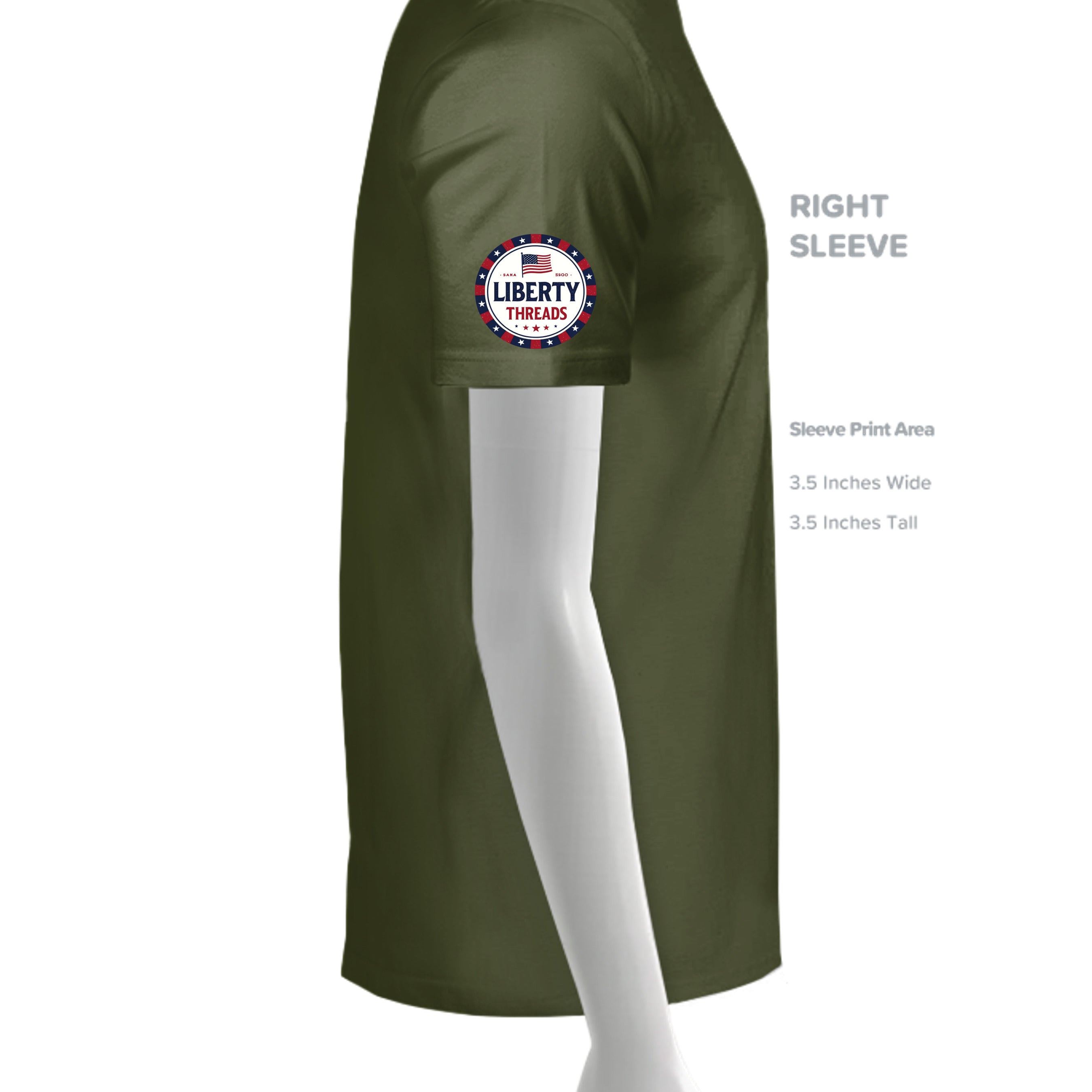 MILITARY GREEN - G500 - SLEEVE_RIGHT