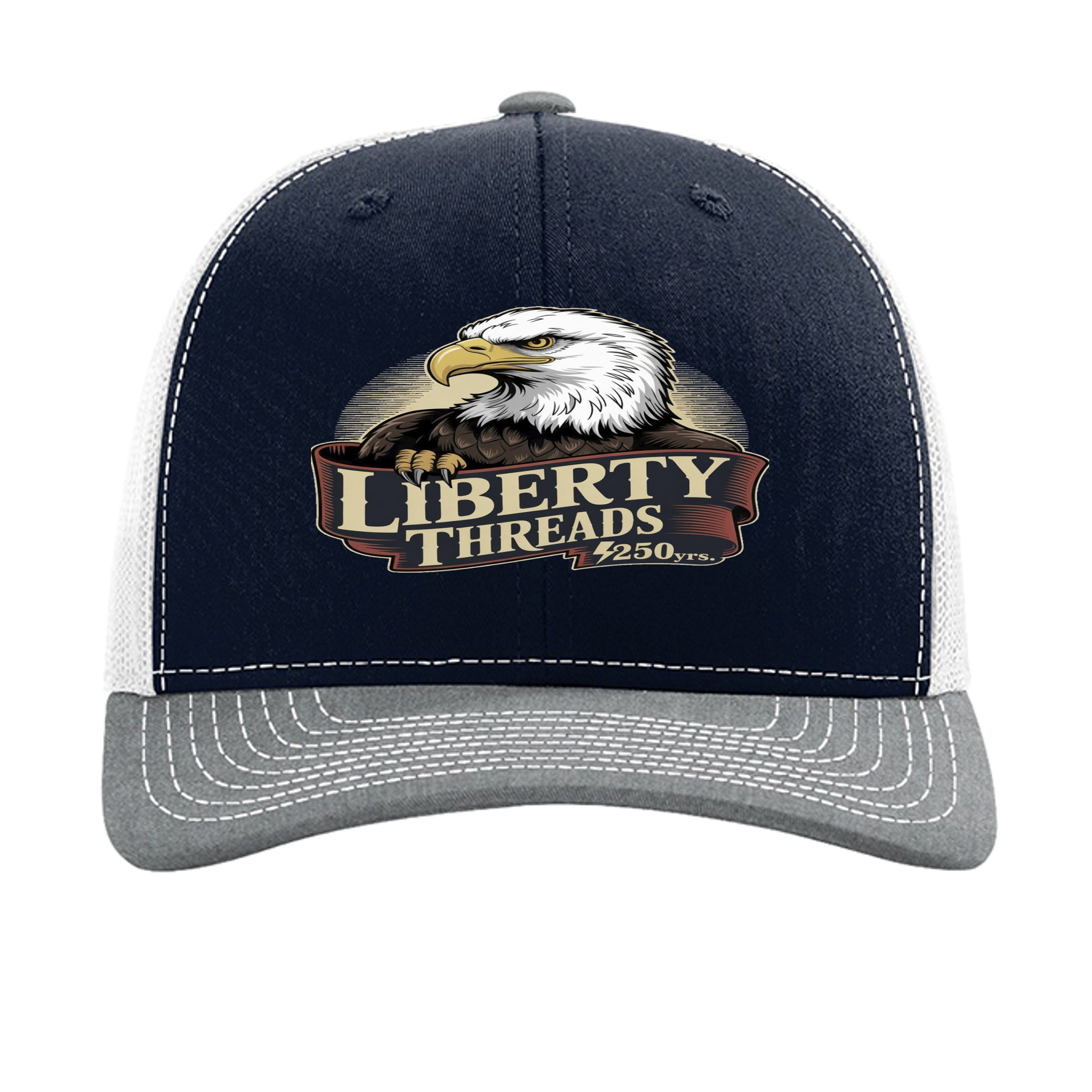 Navy/ White/ Heather Grey - 112 - FRONT