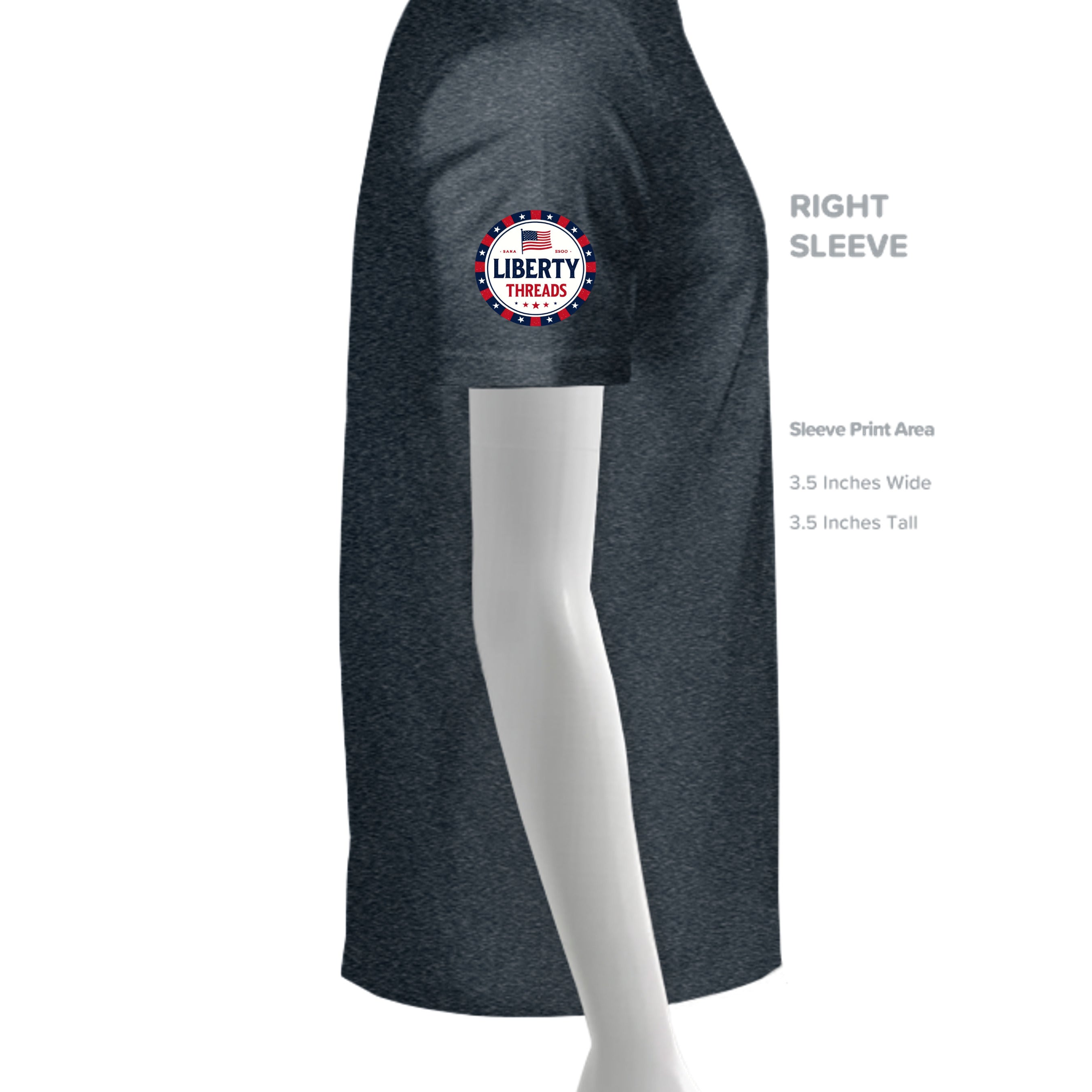 HEATHER NAVY - G640 - SLEEVE_RIGHT