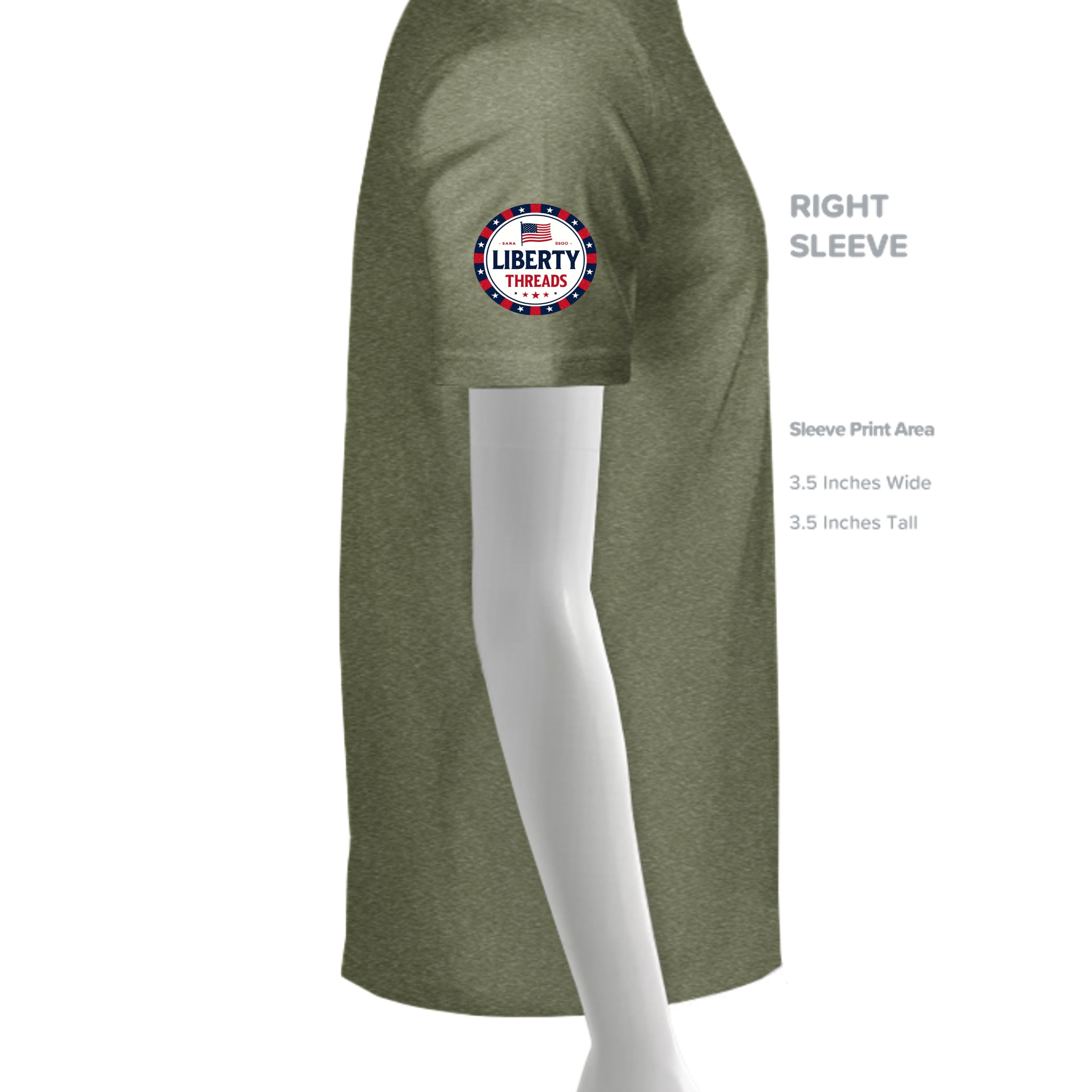 HEATHER MILITARY GREEN - G640 - SLEEVE_RIGHT