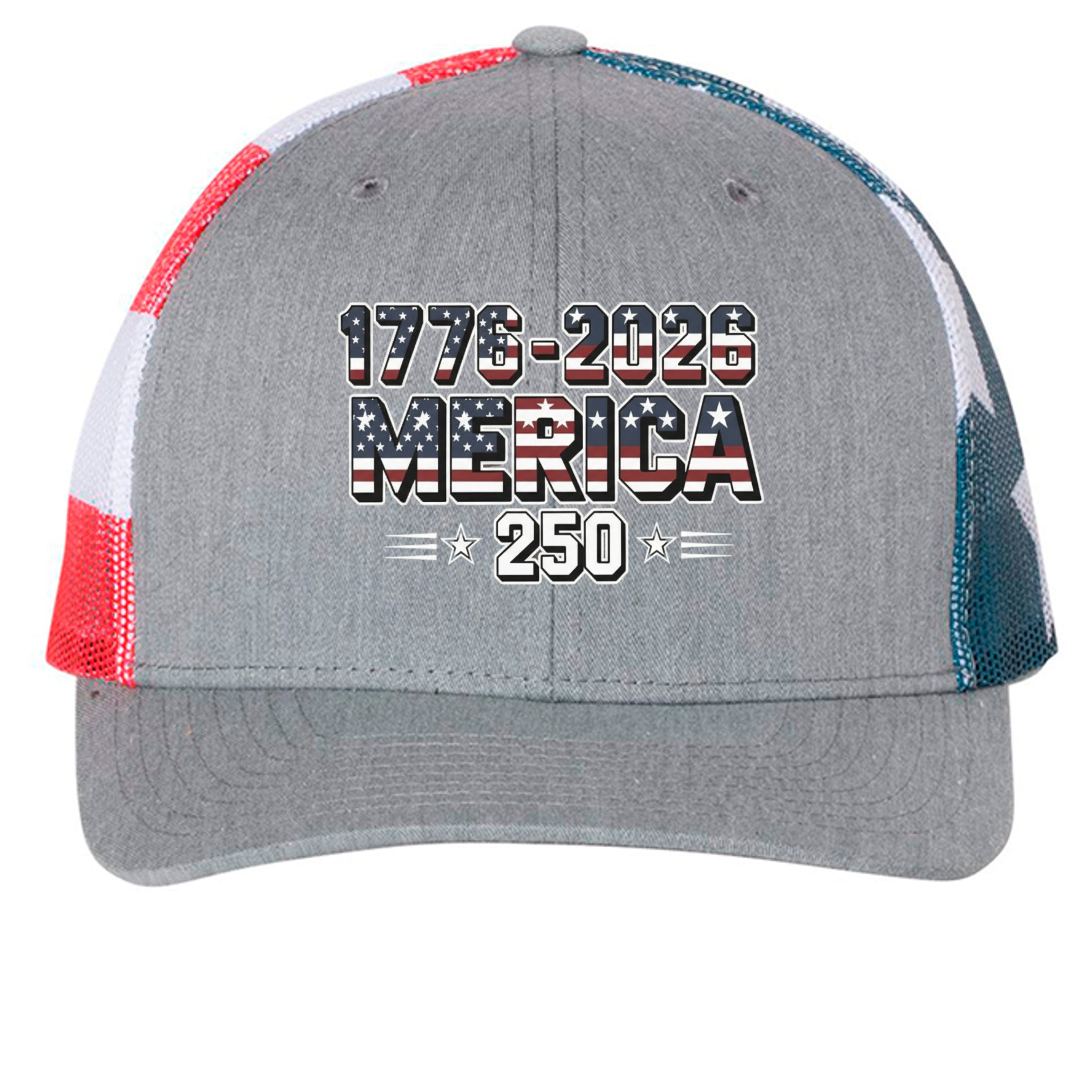 Heather Grey/ Flag - 112PM - FRONT