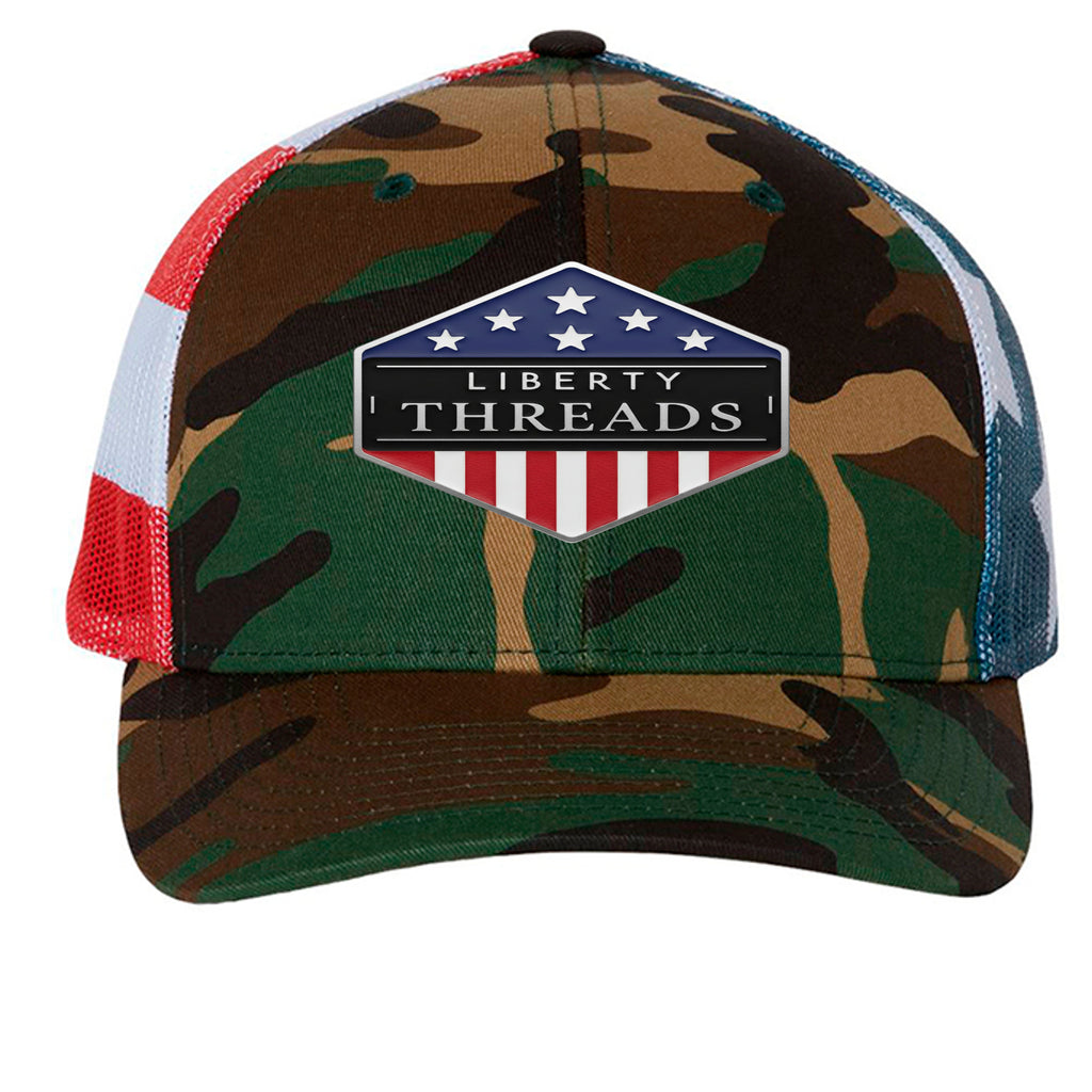 Green Camo/ Stars & Stripes - 112PM - FRONT